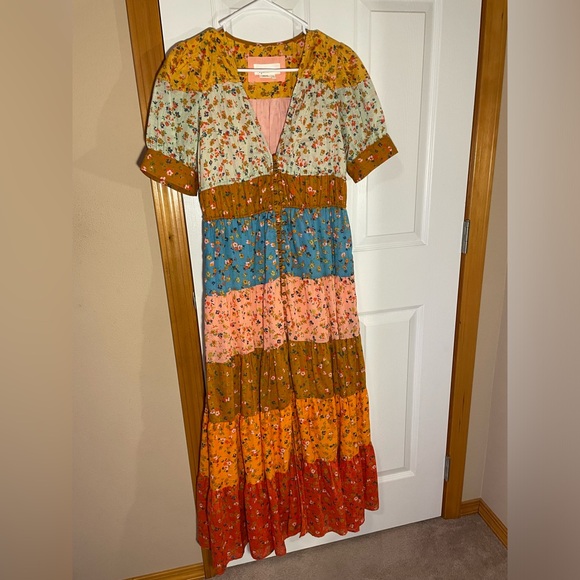 Anthropologie Layered Floral Dresss - Picture 2 of 6